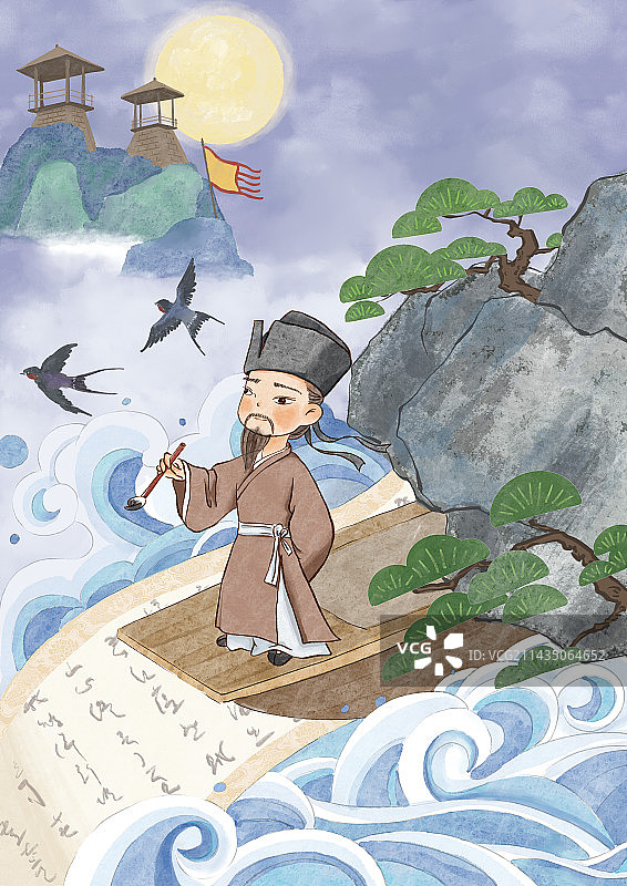 文艺苏东坡图片素材