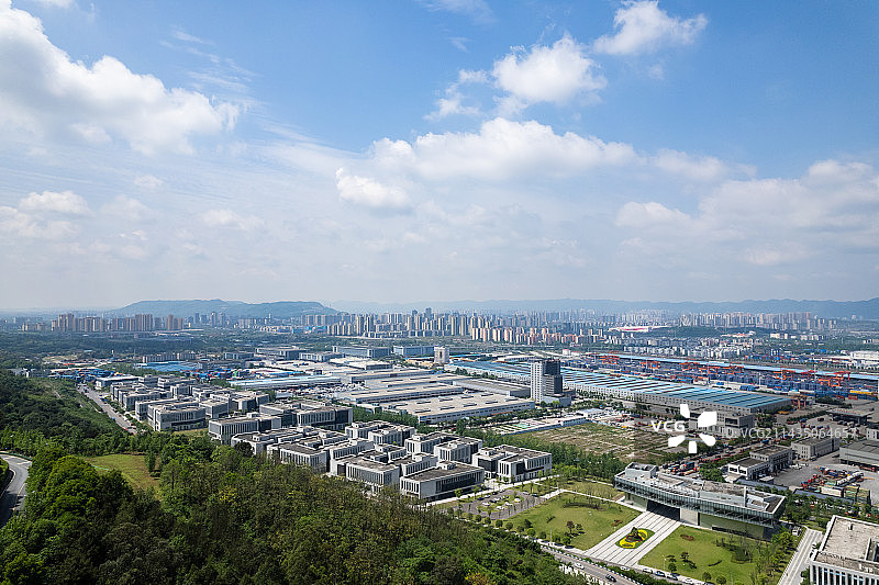 重庆西部现代物流园全景图片素材
