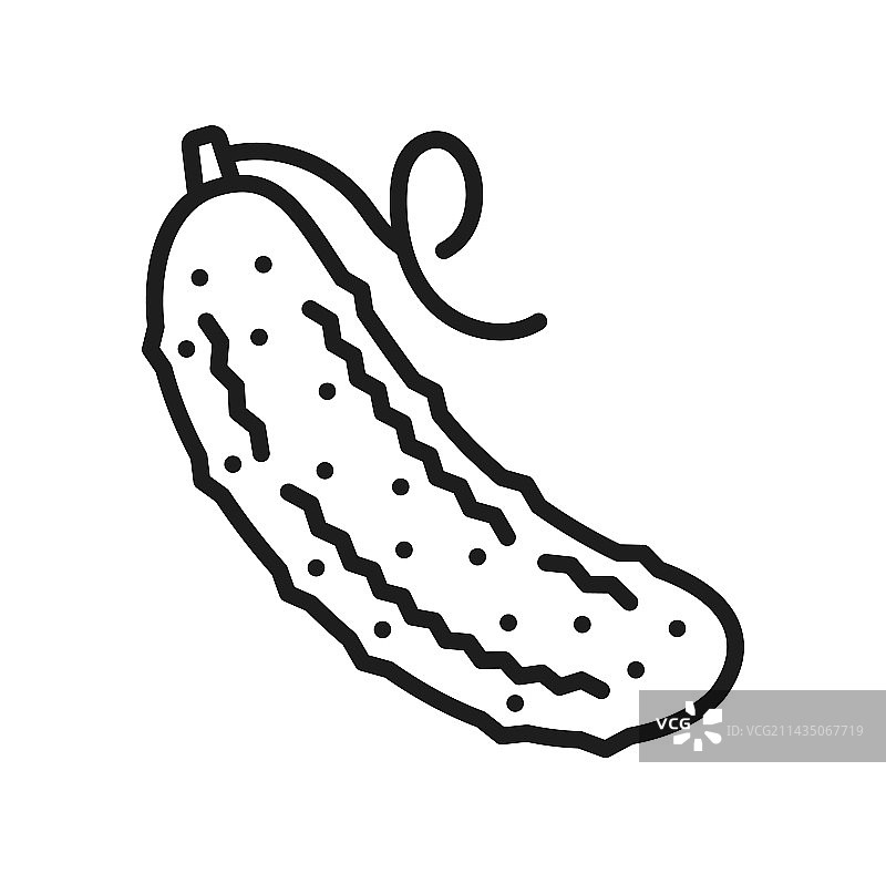 腌黄瓜新鲜蔬菜图标图片素材