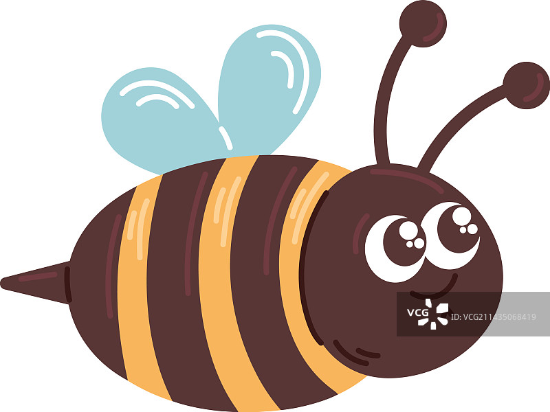 可爱的小蜜蜂飞舞图片素材