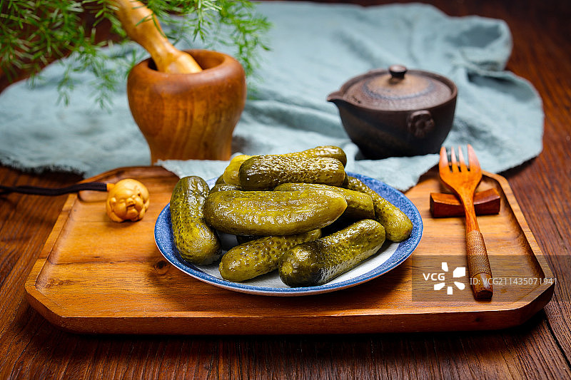 酸爽美味特色泡菜泡黄瓜图片素材