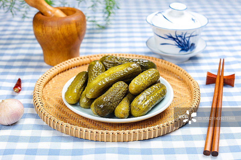 酸爽美味特色泡菜泡黄瓜图片素材