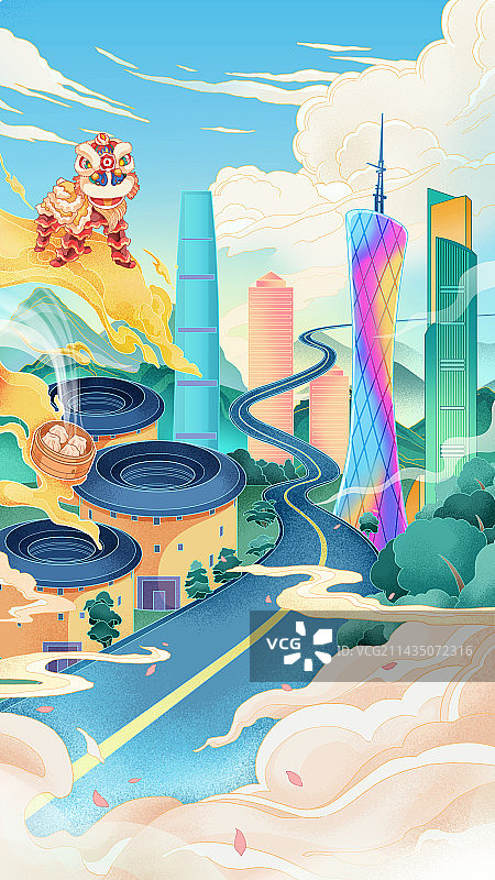 华南印象人文地理风貌图片素材