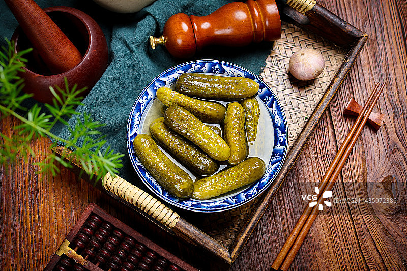 开胃爽口小泡菜醋泡青瓜图片素材