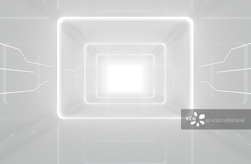 白色的立体空间图片素材