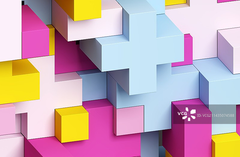 多色的各种形状组成的背景纹理图片素材