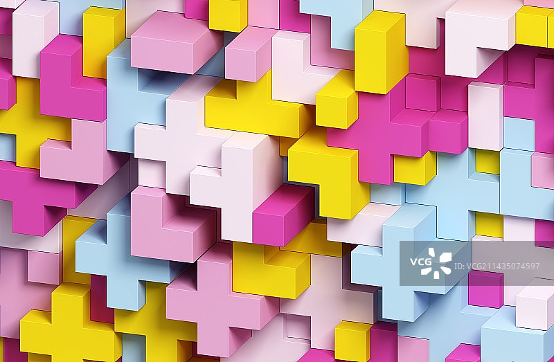 多色的各种形状组成的背景纹理图片素材