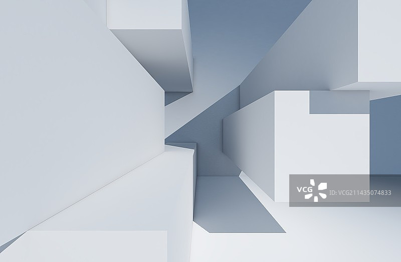 白色的立体空间图片素材