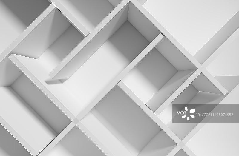 白色的立体空间图片素材