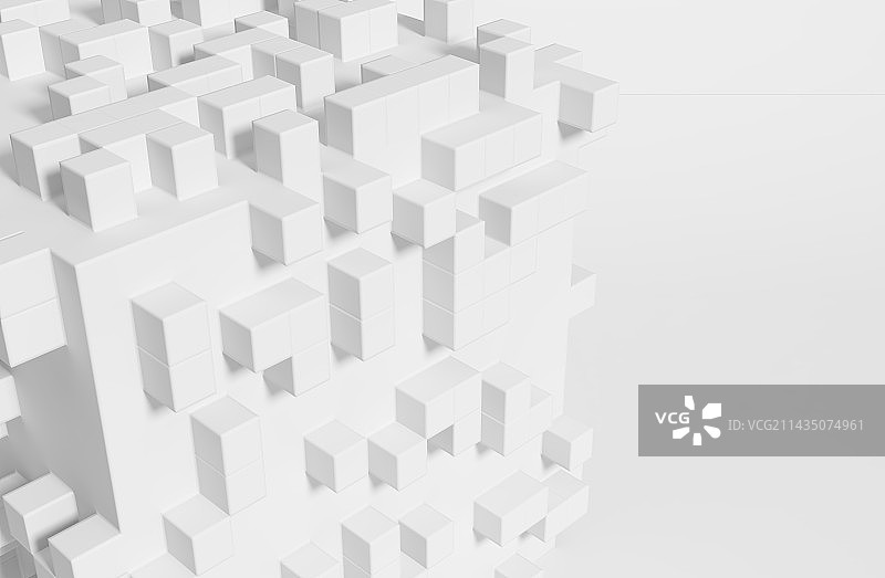 白色的立体空间图片素材