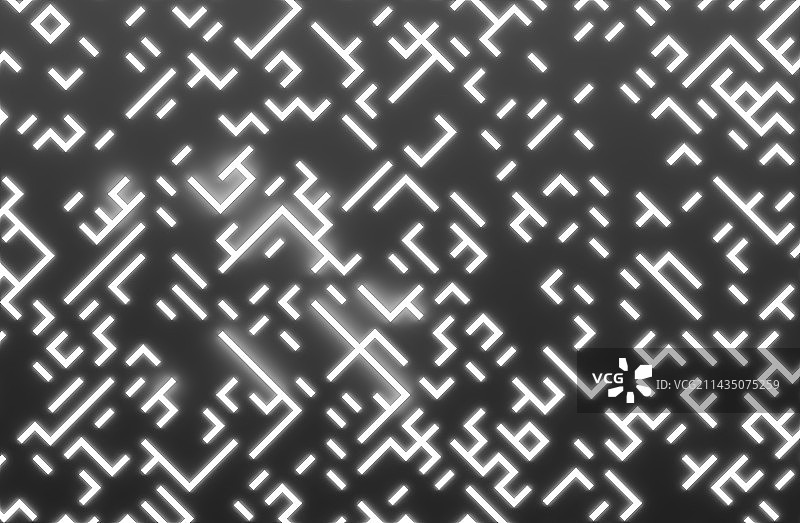 黑色背景下的白色光线图片素材