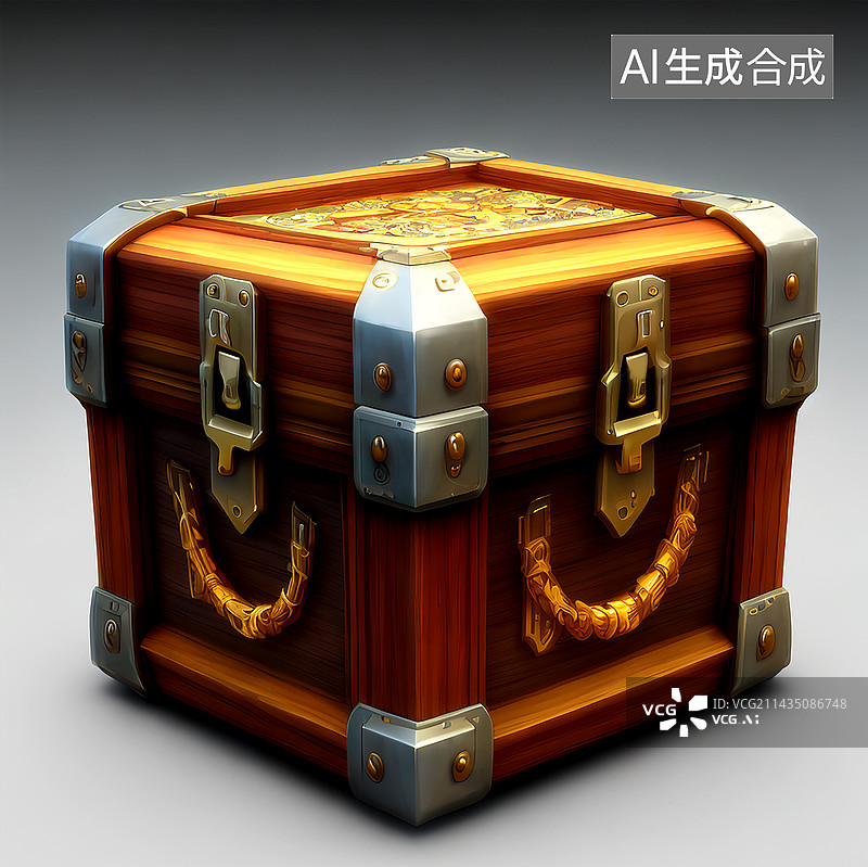 【AI数字艺术】游戏密码锁保险箱图片素材