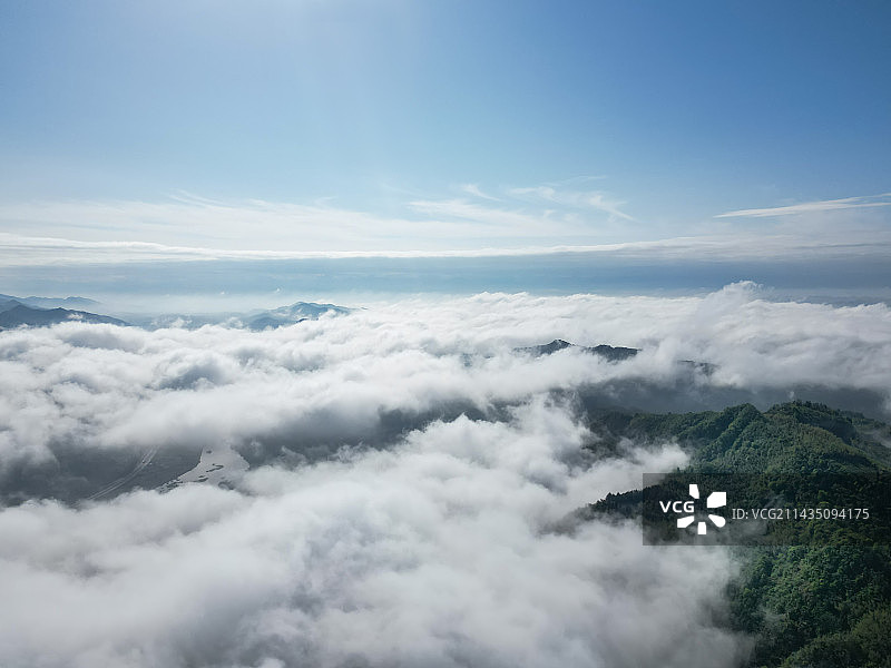 无人机航拍安徽齐云山风光图片素材