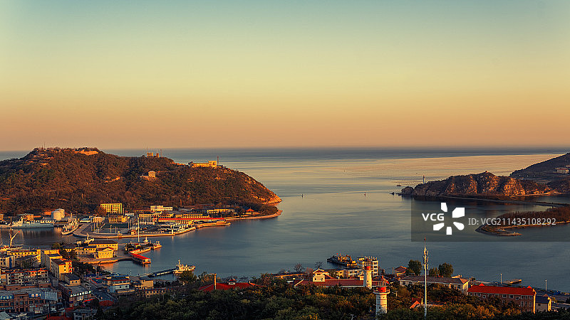 白玉山海口日落图片素材