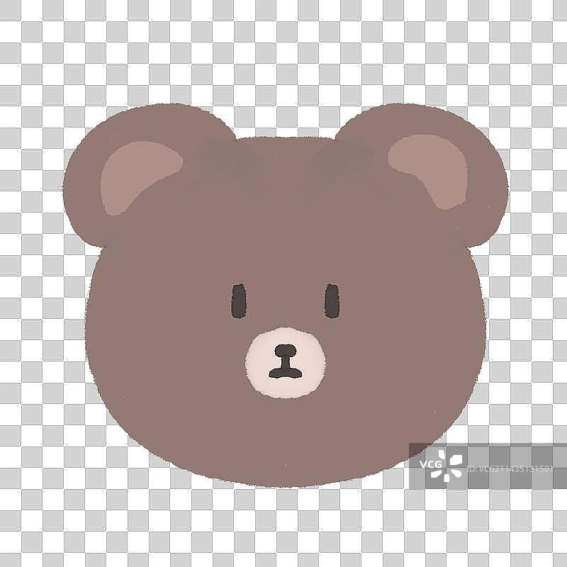 可爱小熊头像元素图片素材