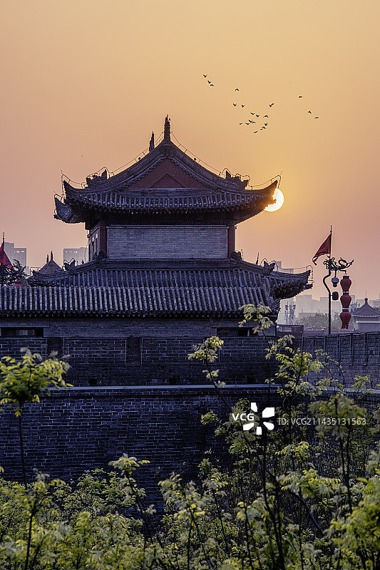 暮色长安图片素材