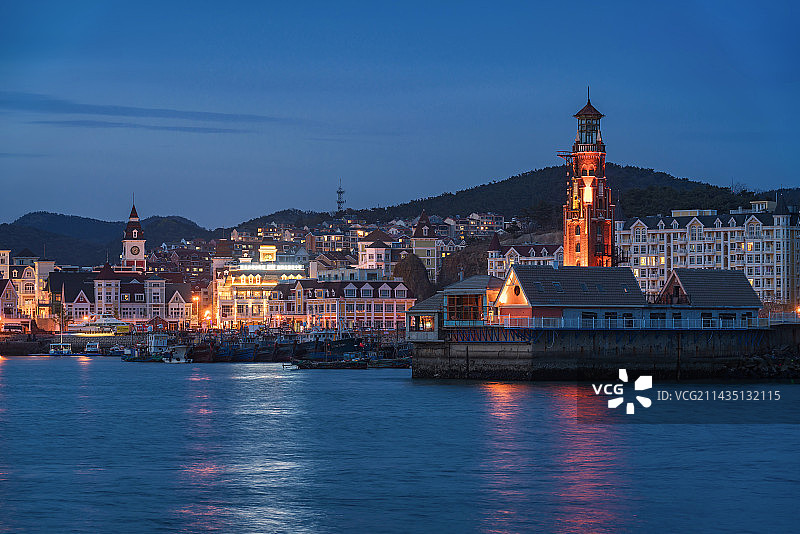 大连旅游圣地渔人码头图片素材