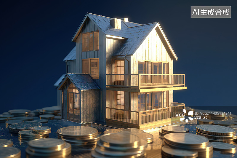 【AI数字艺术】金融建筑图片素材