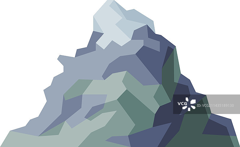 高山山峰和基岩山顶图片素材