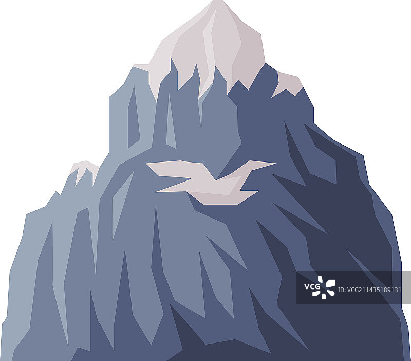 高山山峰和基岩山顶图片素材