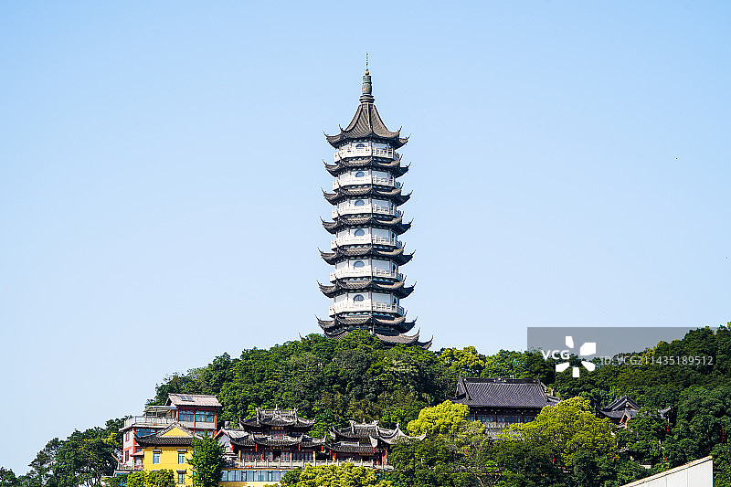 宁波镇海招宝山鳌柱塔图片素材