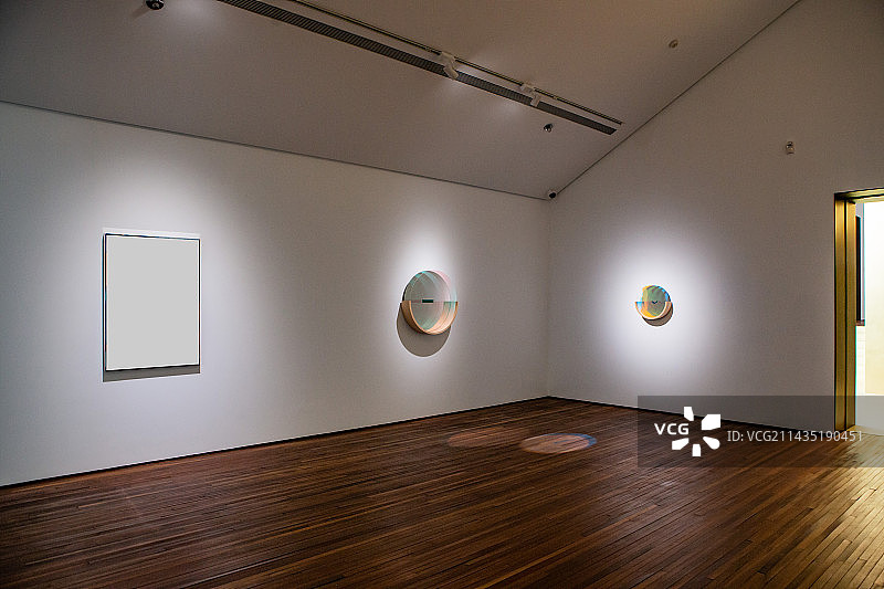 北京市松美术馆内展览空间图片素材