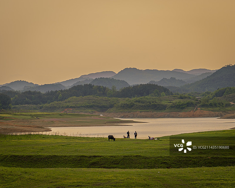 苗疆圣境 紫霞仙湖图片素材