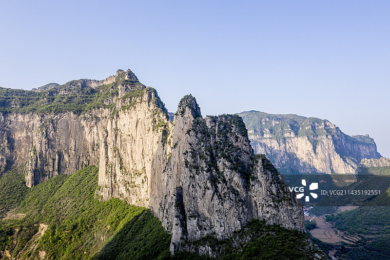 太行山大峡谷，千峰竞秀万壑争奇图片素材