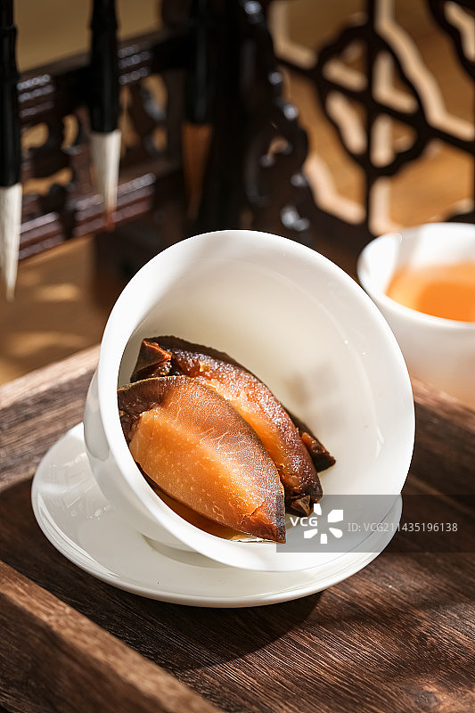 化痰止咳中药饮片化州橘红片图片素材