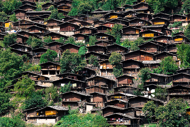 云南迪庆维西同乐古村落图片素材