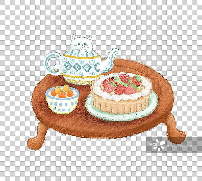 零食桌小茶几元素图片素材