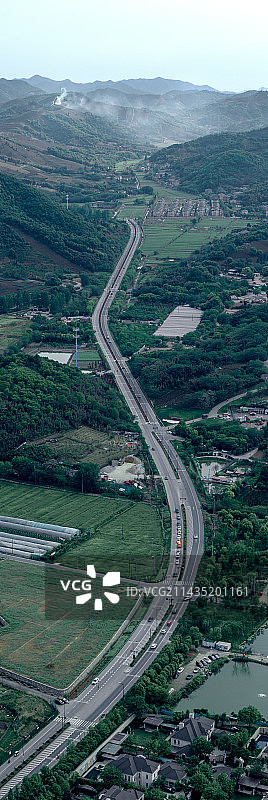 浙江杭州运溪路航拍图片素材
