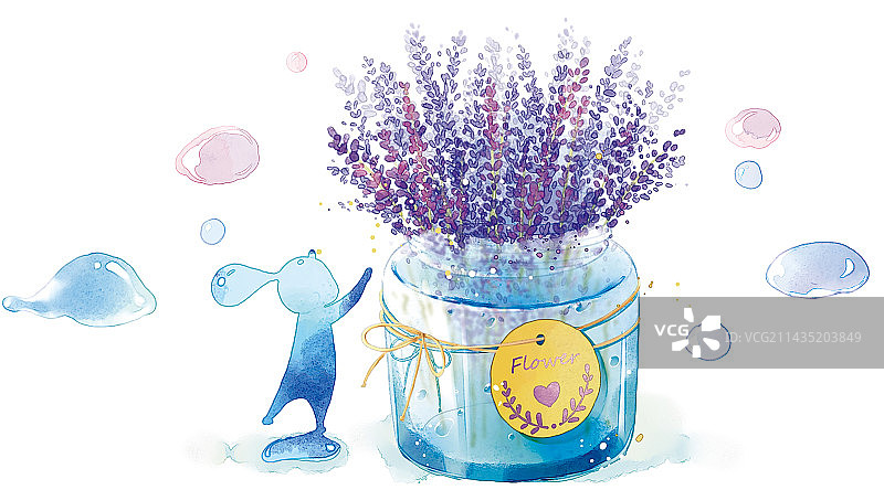 女生插画图片素材