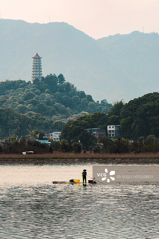 宁德塔山公园与海湾图片素材