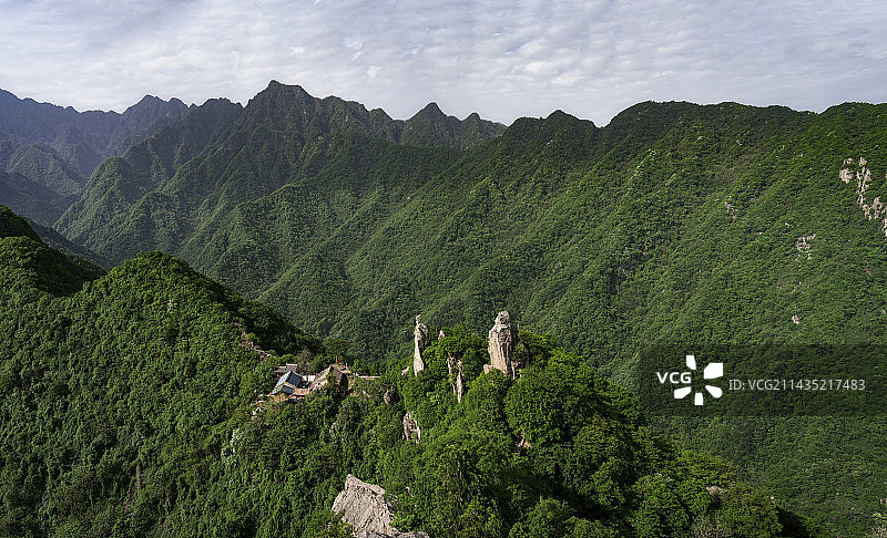 西安秦岭翠华山风光图片素材