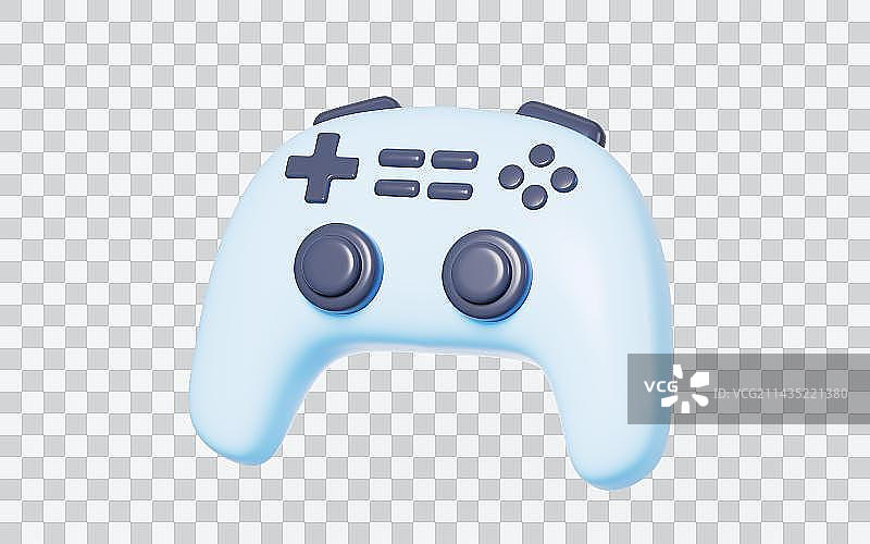 虚拟现实卡通游戏手柄3D渲染图片素材