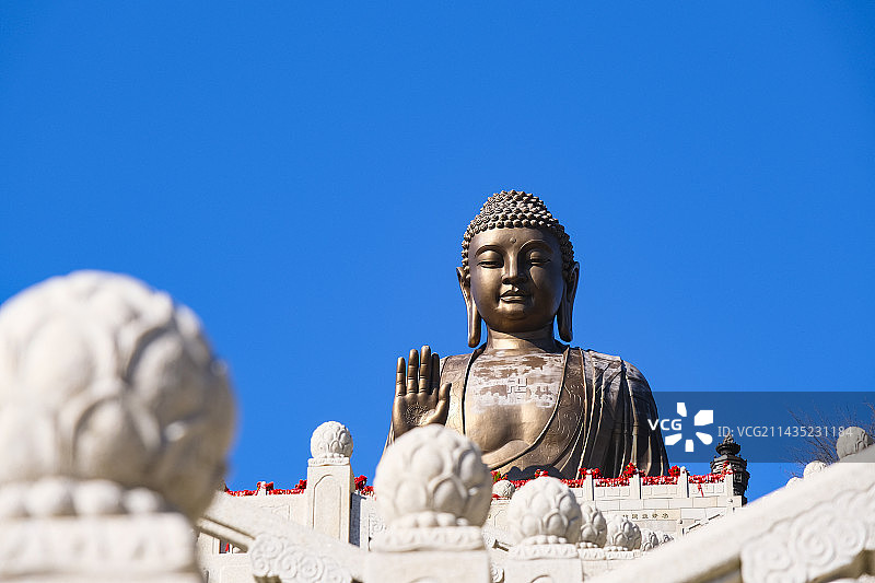吉林省敦化市六鼎山文化旅游区金鼎大佛图片素材