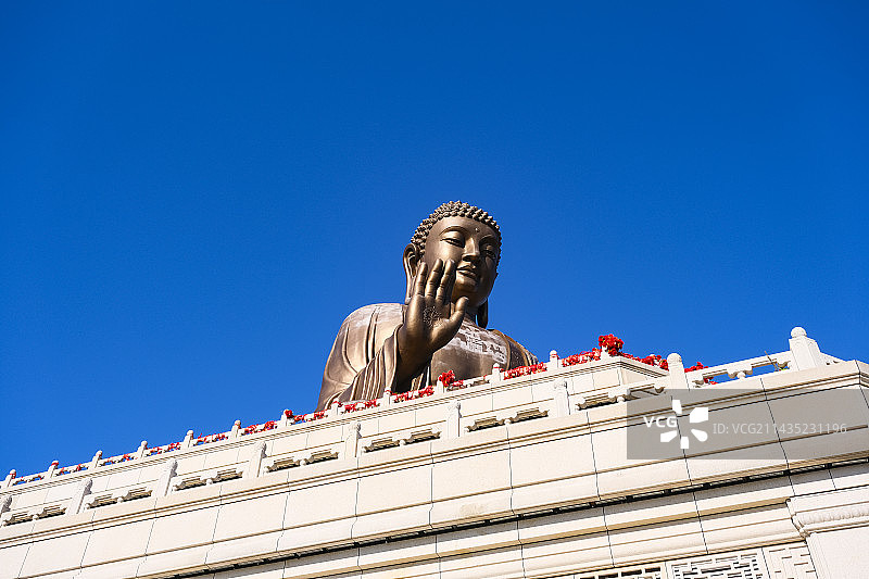 吉林省敦化市六鼎山文化旅游区金鼎大佛图片素材