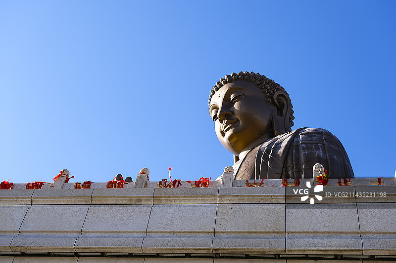 吉林省敦化市六鼎山文化旅游区金鼎大佛图片素材