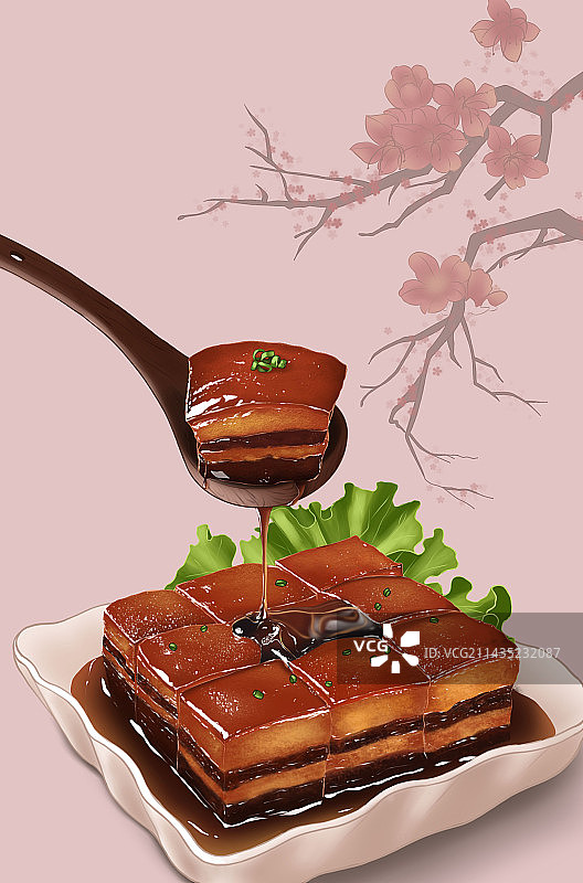 东坡肉图片素材