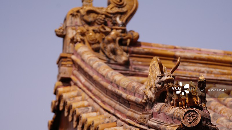 故宫脊兽特写图片素材