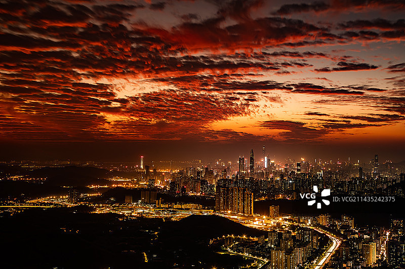 火烧云图片素材