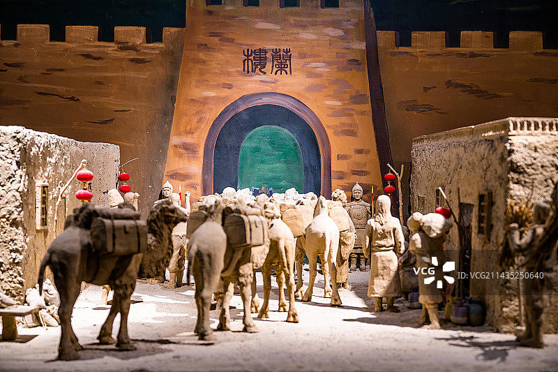 楼兰古城模型图片素材