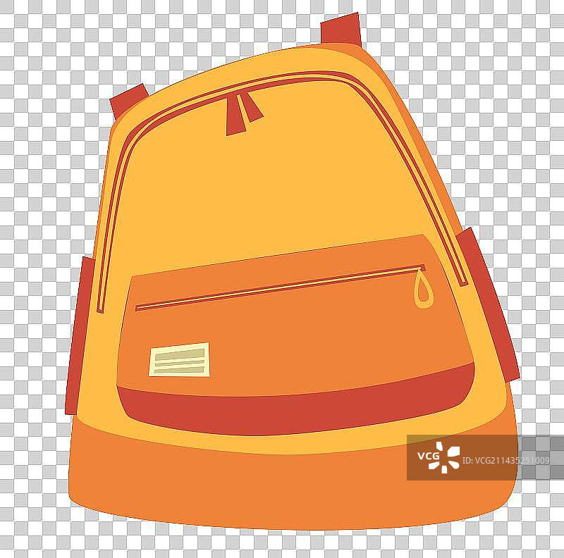 橙色书包元素图片素材