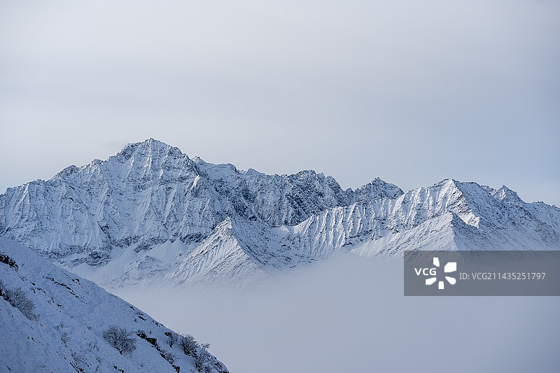 川西雪山图片素材