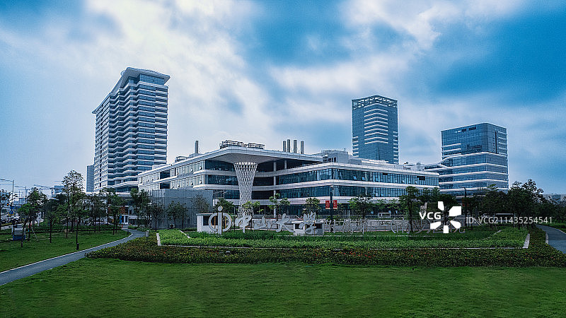 航拍中山大学附属第一（南沙）医院图片素材