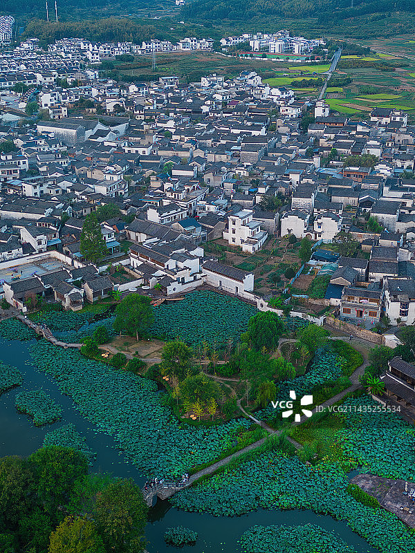 呈坎全貌图片素材