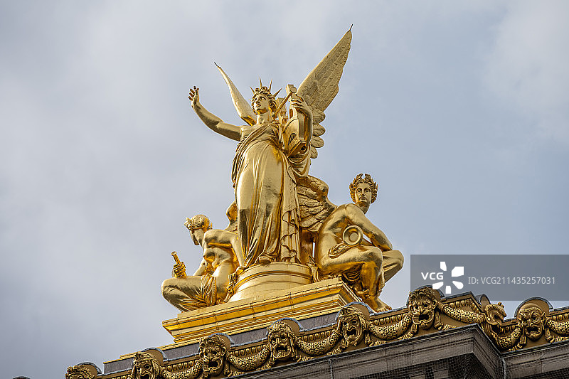 法国巴黎歌剧院室外风光图片素材