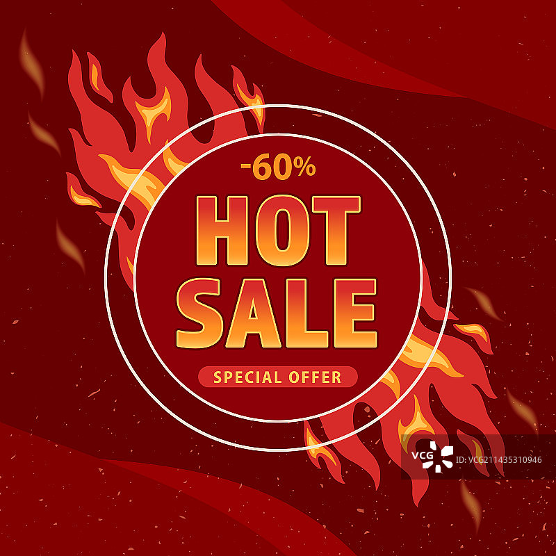 彩色复古促销海报图片素材