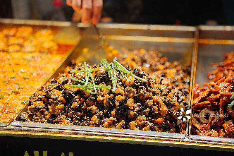 户部巷小吃炒田螺图片素材